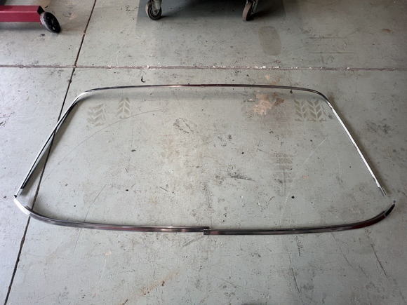 1966/67 Coronet 2 Door Post/4 Door SEDAN Rear Window Chrome Trim - GREAT SHAPE